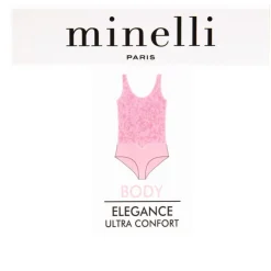 MINELLI Body élégance ultra confort imprimé animal victory Femme BLANC Clearance