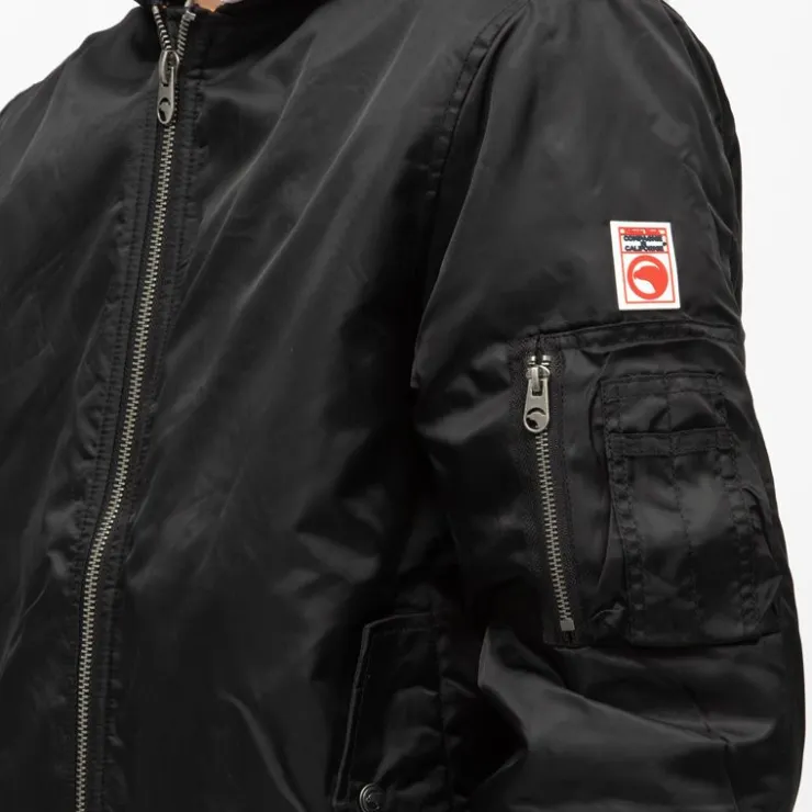 COMPAGNIE DE CALIFORNIE Bomber avec capuche sweat intégrée Homme NOIR Best