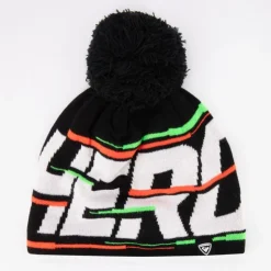 ROSSIGNOL Bonnet avec pompon avec imprimé Hero Bébé, Enfant NOIR Clearance