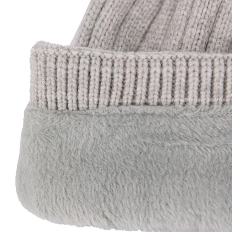 LEE COOPER Bonnet côtes anglaises maille Homme GRIS CLAIR Hot