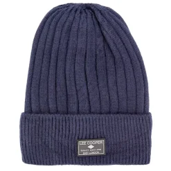 LEE COOPER Bonnet côtes anglaises maille Homme BLEU FONCE Clearance