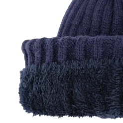 BILL TORNADE Bonnet effet côtes Mixte BLEU FONCE Online