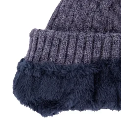 BILL TORNADE Bonnet maille torsadée Mixte BLEU FONCE Hot