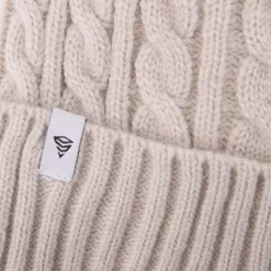 BILL TORNADE Bonnet maille torsadée Mixte BEIGE Discount