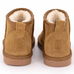 KELARA Boots basses fourrées tige cuir doublées synthétique Femme MARRON Best