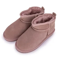 KELARA Boots en cuir fourrées ultra-mini fille Enfant ROSE Online