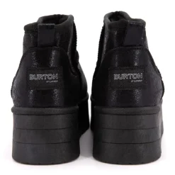 BURTON OF LONDON Boots fourrées brillantes Edwige Femme NOIR Hot