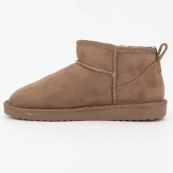 LOVETT Boots fourrées courtes Femme MARRON New