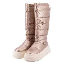 SOLO SOPRANI Boots haute matelassee Femme BRONZE
