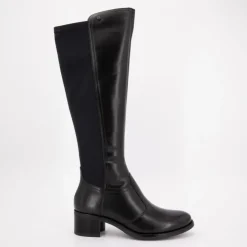KEYS Bottes cavalière es similicuir Femme NOIR Clearance