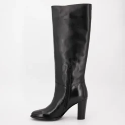 SCOTCH AND SODA Bottes cuir à talons zippée Femme NOIR Online