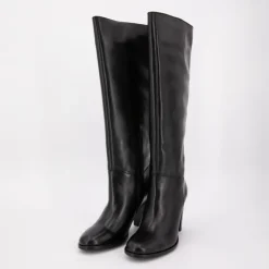 SCOTCH AND SODA Bottes cuir à talons zippée Femme NOIR Online