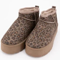 TOM TAILOR Bottine fourre 8490220010 taupe 36/41 Femme MARRON Clearance