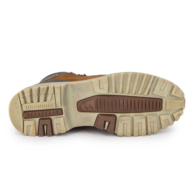 DOCKERS BY GERLI Bottines à lacets effet daim Homme MARRON Discount