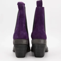 EXIT Bottines à talon en cuir sumito Femme VIOLET Outlet