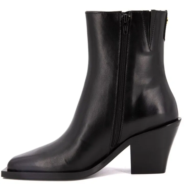 NOVITA Bottines à talon type santiag Femme NOIR Online