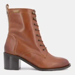 LES TROPEZIENNES PAR M.BELARBI Bottines à talons Lapera tan à lacets Femme MARRON