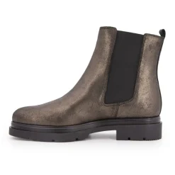 LES TROPEZIENNES PAR M.BELARBI Bottines cuir Selma à enfiler Femme BRONZE New