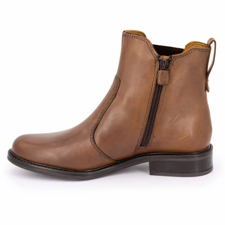 PIERRE CARDIN Bottines chelsea cuir Femme MARRON Clearance