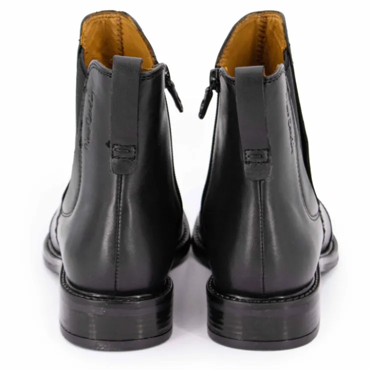 PIERRE CARDIN Bottines chelsea cuir Femme MARRON Clearance