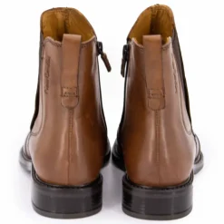 PIERRE CARDIN Bottines chelsea cuir Femme MARRON Clearance