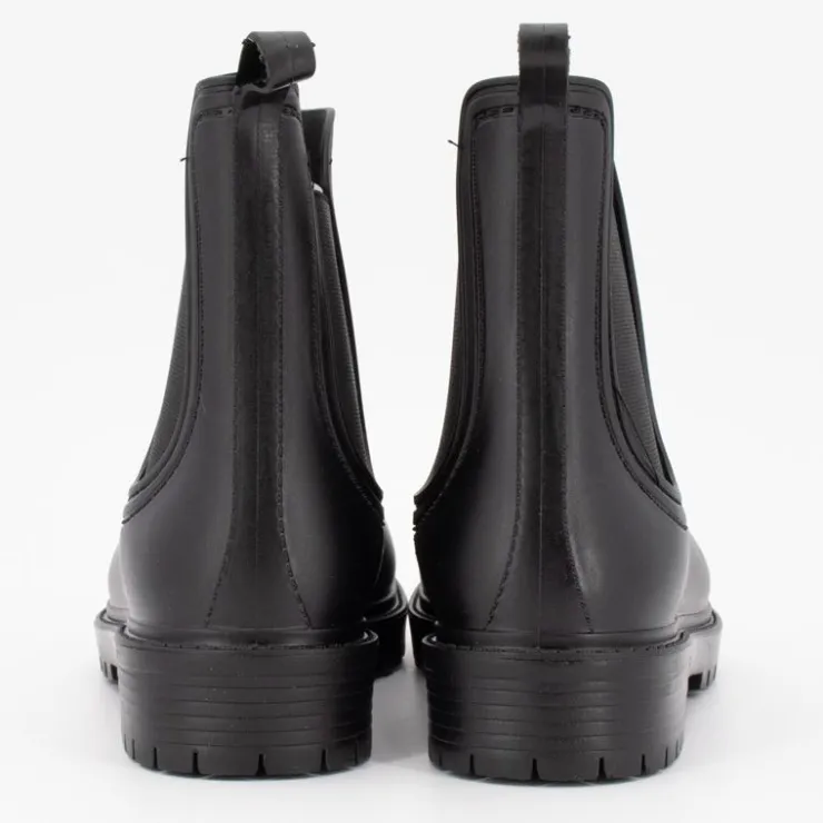 KELARA Bottines chelsea de pluie élastique Femme NOIR Sale
