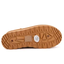 BURTON OF LONDON Bottines courtes Janina fausse fourrure Femme MARRON CLAIR New