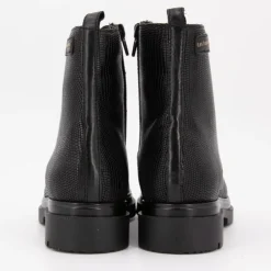 LES TROPEZIENNES PAR M.BELARBI Bottines cuir à lacets soraya imprimé serpent Femme NOIR Hot