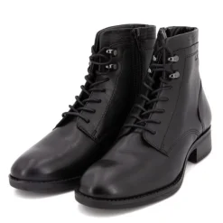 PIERRE CARDIN Bottines cuir à talons avec lacets Femme NOIR Clearance