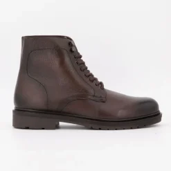 ELWIN Bottines cuir lisse avec lacets Madrid Homme MARRON Online