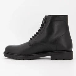 ELWIN Bottines cuir lisse avec lacets Madrid Homme NOIR Hot