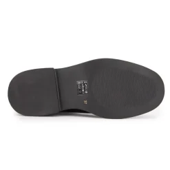 LES TROPEZIENNES PAR M.BELARBI Bottines cuir Loom bande dorée Femme NOIR Clearance