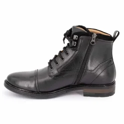 PIERRE CARDIN Bottines Henrycar à Lacets Wilex73 Cuir Homme NOIR Outlet