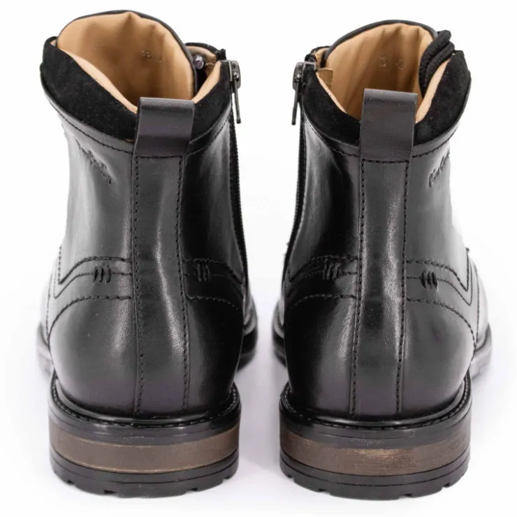 PIERRE CARDIN Bottines Henrycar à Lacets Wilex73 Cuir Homme NOIR Outlet