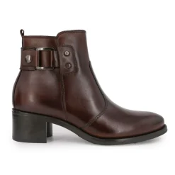 KEYS Bottines kelly cuero Femme MARRON New