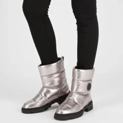 LES TROPEZIENNES PAR M.BELARBI Bottines matelassées Doudou Femme ARGENT