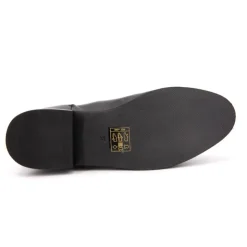 LES TROPEZIENNES PAR M.BELARBI Bottines Micky es liseré or Femme NOIR Hot