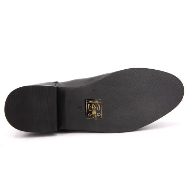 LES TROPEZIENNES PAR M.BELARBI Bottines Micky es liseré or Femme NOIR Hot