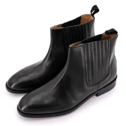 MAISON HERITAGE Bottines Milan cuir Homme NOIR Hot