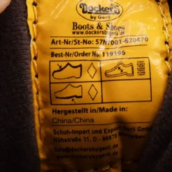 DOCKERS BY GERLI Bottines es broderie fleurs à lacets Femme NOIR Hot