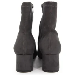 LES TROPEZIENNES PAR M.BELARBI Bottines talons carrés Daniela gris suédine Femme GRIS FONCE Hot
