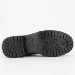 DOCKERS BY GERLI Bottines track à poils imprimé léopard à lacets Femme GRIS