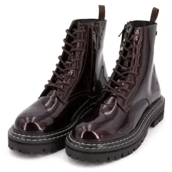 LES TROPEZIENNES PAR M.BELARBI Bottines vernis cuir Reine Femme BORDEAUX Sale