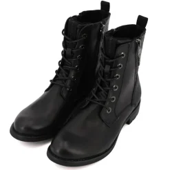 TOM TAILOR Bottines zippées doublées fausse fourrure Femme NOIR