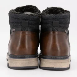 TOM TAILOR Bottines zippées intérieur moutonné à lacets semelle écru Homme NOIR Best