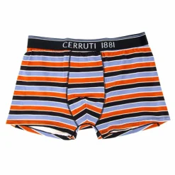 CERRUTI Boxer à rayures coton stretch Homme MULTICOLORE New
