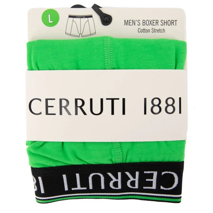 CERRUTI Boxer classic fashion 2020 6367 Homme VERT CLAIR Online