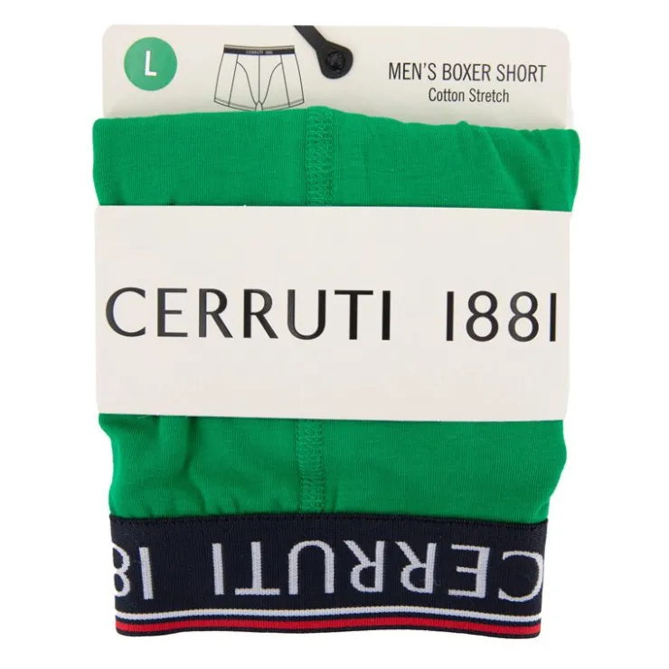 CERRUTI Boxer classic fashion 2020 6367 Homme VERT Outlet