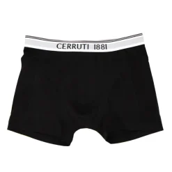 CERRUTI Boxer conton doux stretch Homme NOIR Discount