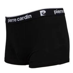 PIERRE CARDIN Boxer coton doux avec élastique Homme NOIR Discount